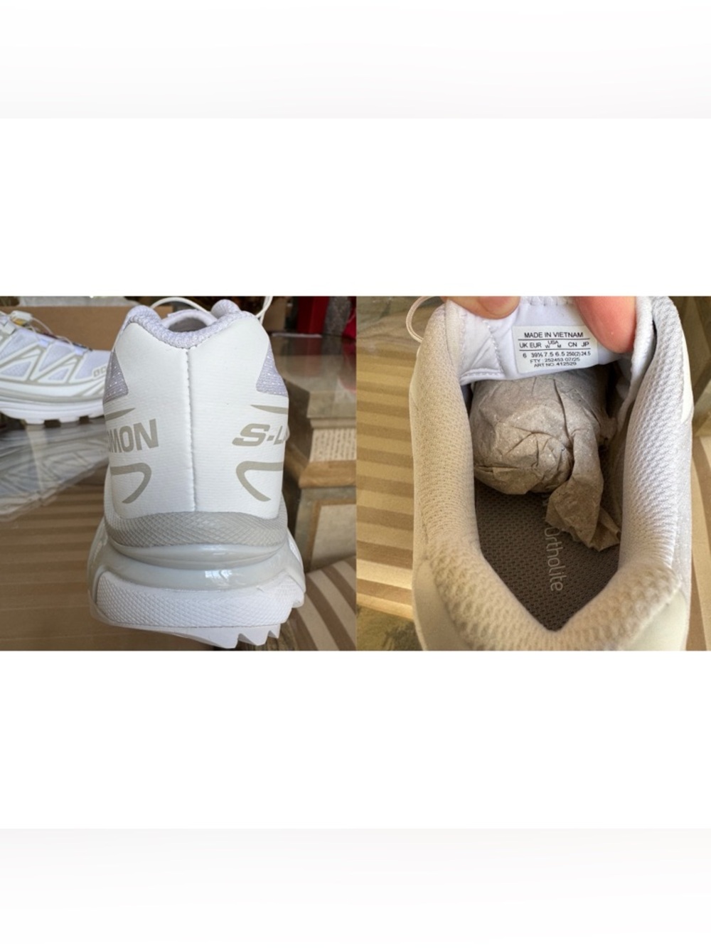 Salomon XT-6 White & Lunar Rock Unisex Women’s Men’s - Picture 7 of 12